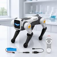 Jouet robot chien télécommandé à commande vocale, intelligent et interactif, jouet éducatif électronique télécommandé, alimenté par l'IA