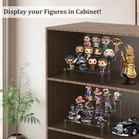 Présentoirs en acrylique transparents, organiseur de parfums, étagères en acrylique pour colognes, présentoir à cupcakes à 3 niveaux pour figurines POP
