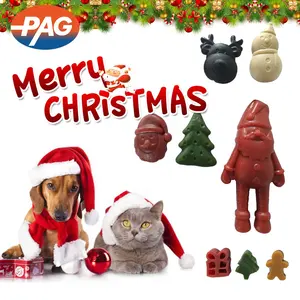 Offre Spéciale gros noël cuir brut chien nettoyage dentaire collation pour animaux de compagnie à mâcher soins dentaires friandises pour animaux de compagnie friandises dentaires à mâcher pour chiens