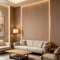 Panneaux muraux en fibre de charbon de bambou écologiques et imperméables, design moderne pour commerce, sous-sol, hôtel