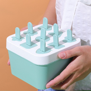 Ice Cream Molds Popsicle Maker 8 Cavities PP Material Dishwasher Safe For Homemade Ice Cream Summer 2022 Nordic <b>Pink</b> Green - Product Image 2