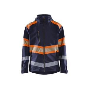 BLAKLADER - 449425138953XS <b>Hi</b>-<b>Vis</b> <b>Softshell</b> <b>jacket</b> Navy blue/Orange - EAN 7330509882115 <b>HI</b>-<b>VIS</b> WORKWEAR - Product Image 1