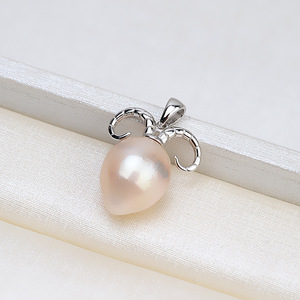 Componente de Joyería Hecho a Mano en Plata S925, Colgante Barroco con Diseño Inusual de Oveja del Zodiaco Chino para DIY - Product Image 2