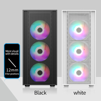 2024 Meilleure vente moderne Gamer PC ATX Mini ITX Cases Mid Tower Plastic & Acrylic Cases & Towers pour les jeux de bureau