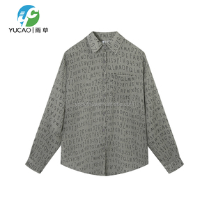 <span class=keywords><strong>Chemise</strong></span> décontractée à manches longues pour <span class=keywords><strong>femme</strong></span>, personnalisable avec logo, imprimé lettres, en polyester respirant et anti-plis, vente en gros - Product Image 6