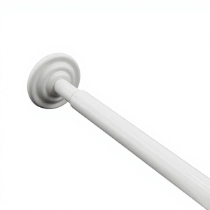 Barra telescópica ajustable para colgar cortinas, sin perforación, de varios diámetros, para ventana - Product Image 2
