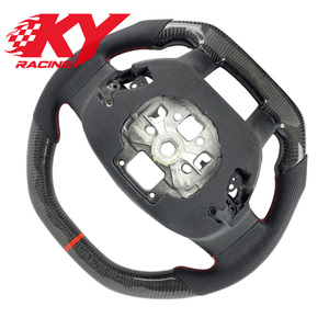 พวงมาลัยคาร์บอนไฟเบอร์สไตล์สปอร์ตสำหรับรถฟอร์ด แร็พเตอร์ F150 XLT F250 F350 F450 เชลบี้ ST มัสแตง เอ็กซ์พลอเรอร์ ซูเปอร์แค็บ SVT แบบคัสตอม - Product Image 3