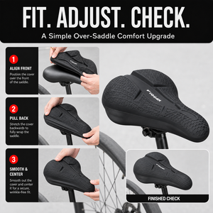Housse de selle de vélo en silicone en gros, coussin de siège confortable en nid d'abeille pour vélos de route, VTT et vélos de banlieue - Product Image 4