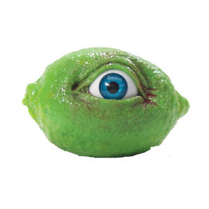 Fruta que se ve, novedad de 2022, resina realista, fruta extraño, limón, adorno de manzana con ojo - Product Image 1