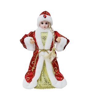 Alta calidad personalizado Rusia <span class=keywords><strong>Snegurochka</strong></span> Santa Claus muñeca azul hecho a mano niña estatuilla regalos para niños Navidad Santa Claus - Product Image 4