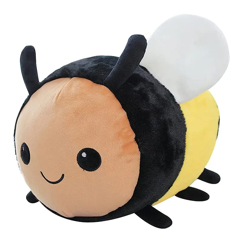 2024 China Plush Toy Manufacture Bee Plush Custom Pillow Cute Plushies Ladybird Stuffed Used Plush Toys Bee Home Decoration