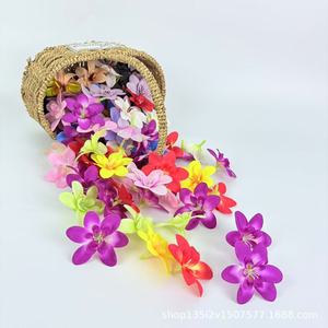 Fleurs artificielles Qiye, têtes d'orchidées en soie, décoration de mariage, fleurs pour épingles à cheveux, couronnes, boîte cadeau DIY faite à la main, décorations plaquées - Product Image 3