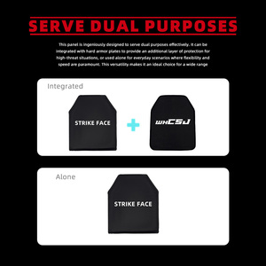 سترة أمان تكتيكية ناعمة من البولي إيثيلين ، كربيد السيليكون الألومينا ، معدات ألواح مصفحة - Product Image 6