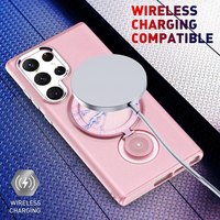 Support magnétique de téléphone pour Samsung Galaxy S23 S22 S24 Ultra Plus Support antichoc pour étui mobile
