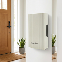 Timbre de Puerta Mecánico con Cable, Sonido Dingdong, AC 220-240V, Funciona con Batería, para Hoteles, Apartamentos, Villas