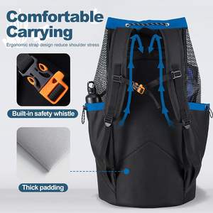 Nouveau sac de plage en filet pour la plongée sous-marine, sac à dos en filet pour l'équipement de plongée sous-marine et de plongée avec tuba - Product Image 4