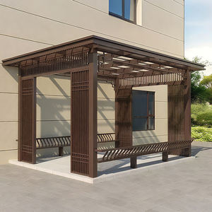 नई चीनी शैली एल्यूमीनियम मिश्र धातु बुद्धिमान आउटडोर मंडप के लिए मौसम प्रतिरोधी शेडिंग संरचना - Product Image 2