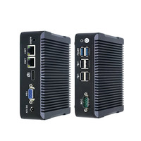 Mini PC J1900 NUC, Sistema Barebone, Computadora de Escritorio sin Ventilador con Doble RS232 y Doble LAN
