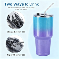 Gobelet personnalisé 30oz anti-fuite gobelet Gourde D'eau Vasos Termicos bouteilles de sport tasses avec couvercles et pailles