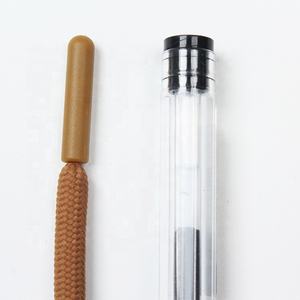 대량 주문 브라운 라운드 실리콘 코팅 엔드 Drawstring 코드 후드 - Product Image 2