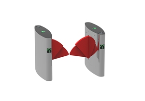 Cổng rào cản bằng thép không gỉ 304 với đầu đọc thẻ RFID Cổng An Ninh ngăn chặn rào cản cho trạm tàu điện ngầm - Product Image 3