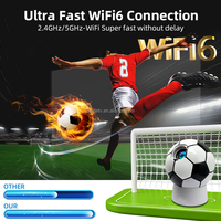 Projecteur intelligent édition limitée Football Soccer 2026, Android 11, compatible 4K, grand écran, haut-parleurs stéréo HIFI portables, LED