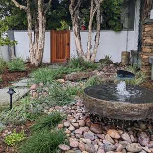 आउटडोर कोर्ट यार्ड के लिए बेसाल्ट रॉक गार्डन वाटर फाउंटेन गहने - Product Image 1