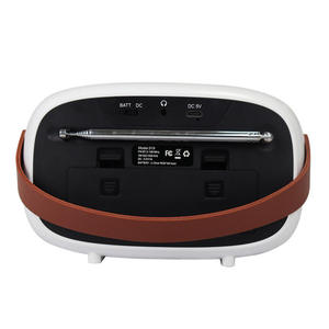 Radio AM FM Portátil de Doble Banda con Pantalla LCD, Asa de Cuero, Estaciones Preestablecidas y Recepción de Alta Sensibilidad para Exteriores - Product Image 6