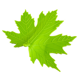 Fermaporta a forma di foglia verde stampato in 3D, 12,8 cm x 11,7 cm, in gomma, decorazione per la casa, montaggio a pavimento - Product Image 3