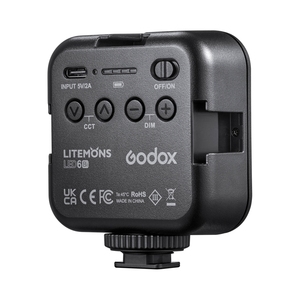 Godox LED6Bi Mini Lumière Vidéo LED Bi-couleur 3200-6500K Rechargeable Magnétique 13 Effets Lumineux pour Vlog et Photographie - Product Image 5