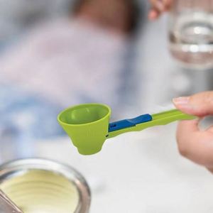 Wholesale No Spill Eco-Friendly Long Handle Measuring <b>Spoon</b> Funnel for Protein Powder Workout Sports Drinks Baby Formula K-Cup - Product Image 3