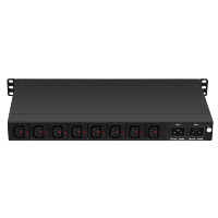 Boîtier de distribution d'alimentation métallique 19 pouces pour montage en rack STS ATS PDU avec prises 250V 10A-16A-32A en option, type réseau