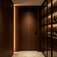 Bois massif polymère, couleur personnalisée pour l'intérieur, isolation acoustique, décoration intérieure de luxe pour chambre, hôtel, villa, vente en gros