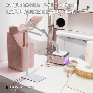 Lampe UV LED portable et réglable pour ongles, support 2-en-1, séchoir rapide pour vernis gel, outil de pédicure et manucure à domicile, vente en gros - Product Image 2