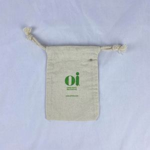 Reusable Small Drawstring Bag 100% Organic Cotton Drawstring Bag Eco-friendly Dust Pouch Bag - Product Image 4