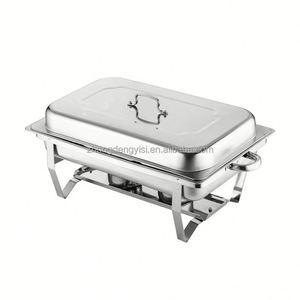 Equipo de Buffet para Hoteles Comerciales, Calentador de Alimentos Eléctrico de Acero Inoxidable, Juegos de Buffet para Restaurantes - Product Image 1