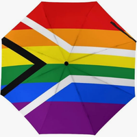Parapluie entièrement automatique de haute qualité, imprimé du drapeau de l'Afrique du Sud, style national créatif, souvenir précieux pour des moments spéciaux