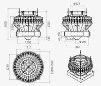 Sac à thé à 32 têtes, machine de remplissage automatique, machine d'emballage d'écrou mixtes