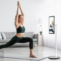 HD Smart TV 21.5 pouces écran tactile WIFI Lcd moniteurs support avec batterie intégrée support mobile moniteurs Lcd