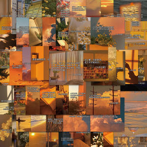 สติกเกอร์ตกแต่ง CCTV 202สุดคุ้มกันน้ำประโยคสีทองข้อความที่ตัดตอนมาอย่างคลาสสิก INS สไตล์คู่มือฉากทิวทัศน์ - Product Image 5