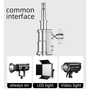 MIAOTU standı bom kolu ışık Tripod paslanmaz çelik ayarlanabilir 1.5M için 3.4M sihirli bacak C standı ağır fotoğraf ışık standı