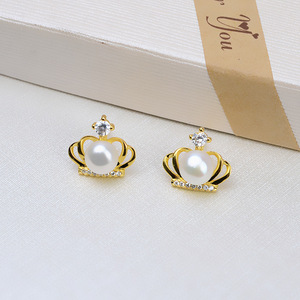 Boucle d'oreille en argent S925 en forme de fleur, personnalisée, 5-6 perles, accessoires de bijoux DIY, plateau vide pour boucles d'oreilles semi-finies - Product Image 2