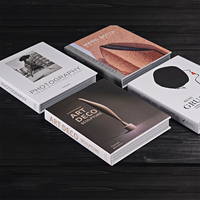 Faux Livre Décoratif pour Pièces Modèles, Bureaux de Vente – Décoration Artistique Souple et Épurée avec Pages Simples de Style Anglais