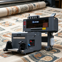 ATUE A3 Printer DTF/DTG Otomatis Berkualitas Tinggi XP600 2*PCS Tinta Pigmen 4 Warna Film PET Baru Garansi 1 Tahun