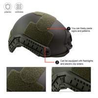 Casque FAST MH Casque tactique de sport Casque Bump Vert