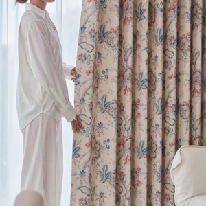 Fornitore di Tende in Cotone Stampato, Moderne Tende Floreali e Geometriche Economiche all'Ingrosso per Soggiorno, Produzione di Tende per la Casa - Product Image 1