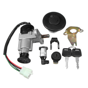 Ensemble de clés universelles pour interrupteur de démarrage et bouchon de réservoir de carburant, pour Scooter et moto 50cc GY6 150cc 139QMB, pièces de rechange en alliage d'aluminium - Product Image 1