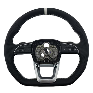 Volante de Cuero Perforado de Alta Calidad para Audi A3 A4 A5 A6L A8 Q3 Q5 Q7 Q8 TT B9 - Product Image 1