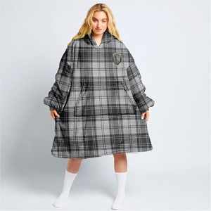 <span class=keywords><strong>Sweat</strong></span>-shirt <span class=keywords><strong>à</strong></span> conception personnalisée Couverture portable Impression numérique complète Couverture <span class=keywords><strong>Sherpa</strong></span> <span class=keywords><strong>à</strong></span> fermeture éclair avec manches et poches - Product Image 2