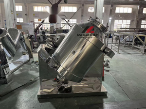 เครื่องผสมผงอาหารแห้งแบบดรัม 3 มิติ จากโรงงานโดยตรง เครื่องผสมน้ำตาลใบชา เครื่องปั่นปรุงรสอัตโนมัติ - Product Image 2